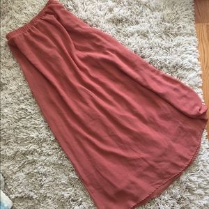 Dusty Rose Maxi Skirt